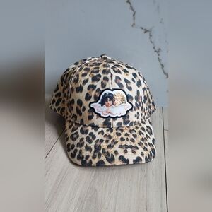 Fiorucci Beige White Cap OS Cotton Logo Hat Angelcore Y2K Streetwear